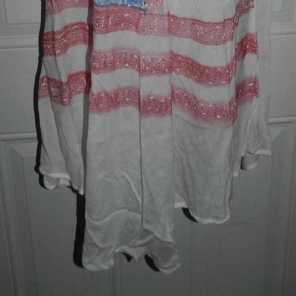 NEW Ana & Rose Women's Stars & Stripes USA FLAG Printed Tank Top NWT! - Picture 7 of 14